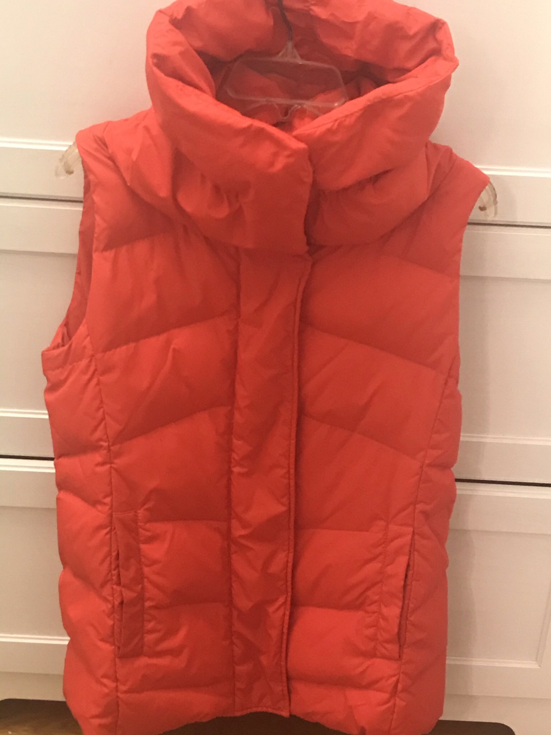 Eileen Fisher Red Sleeveless Puffer Vest