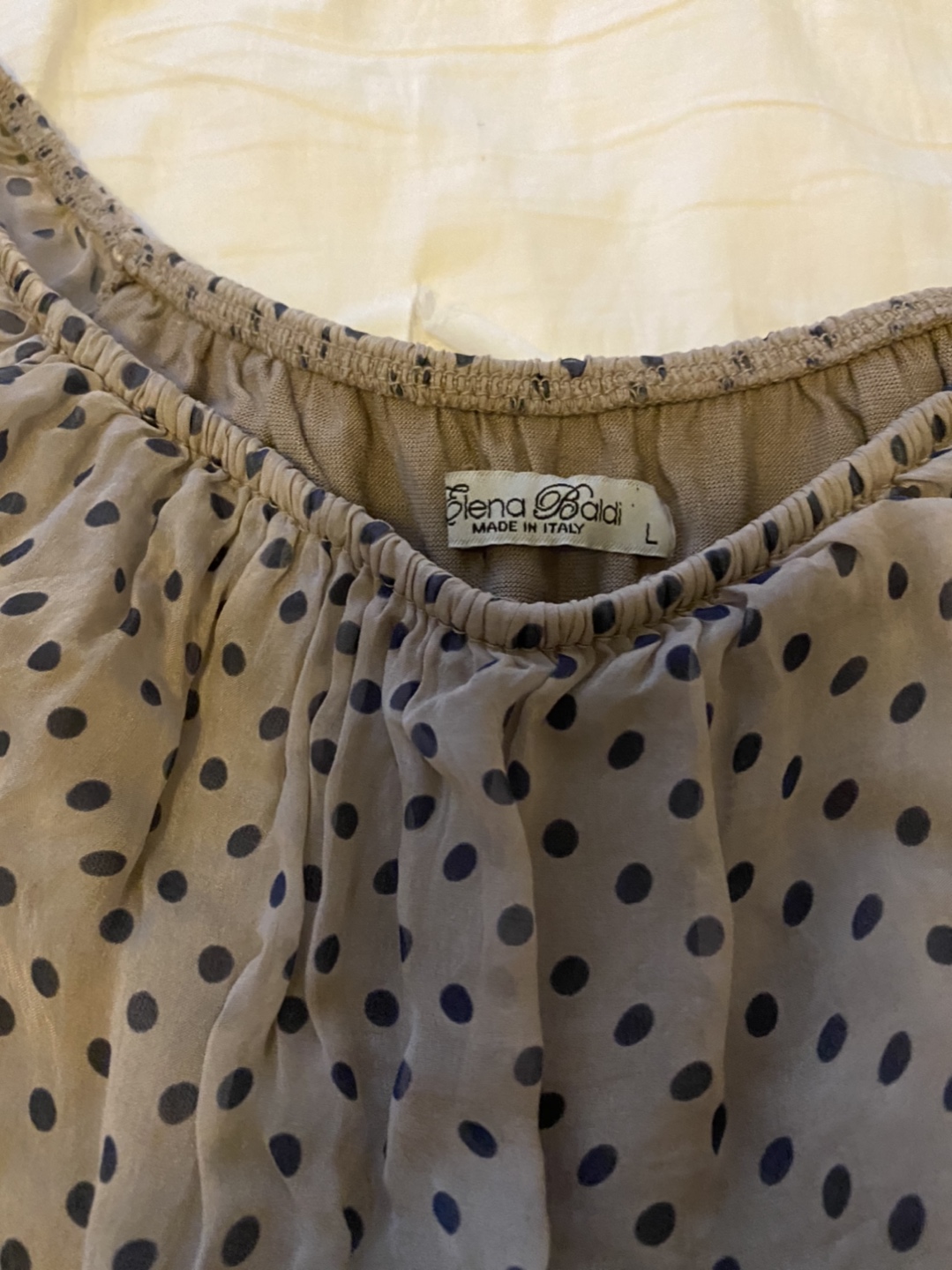 Polkadot  silk blouse (almost new) - photo 2