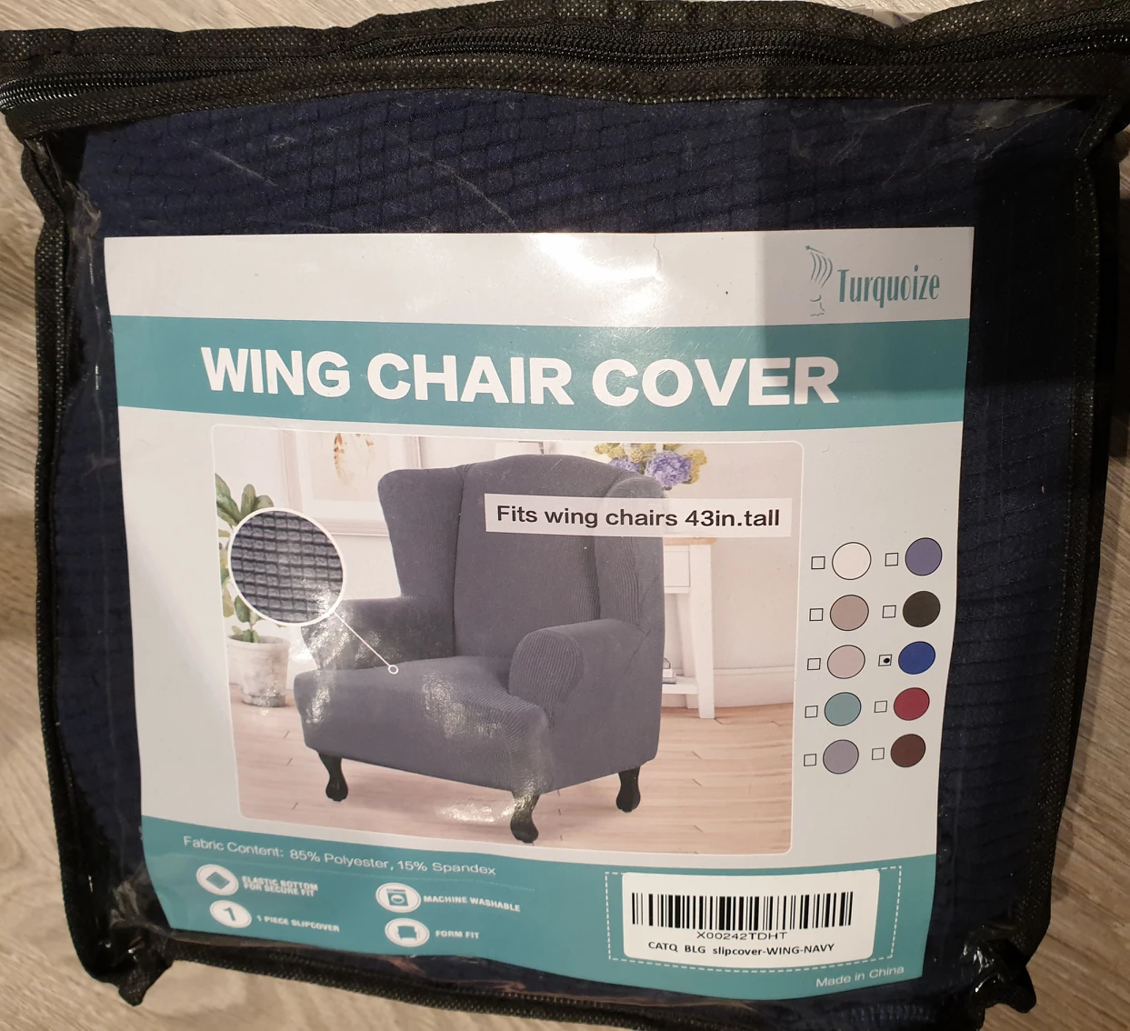 Wing chair cover thumbnail