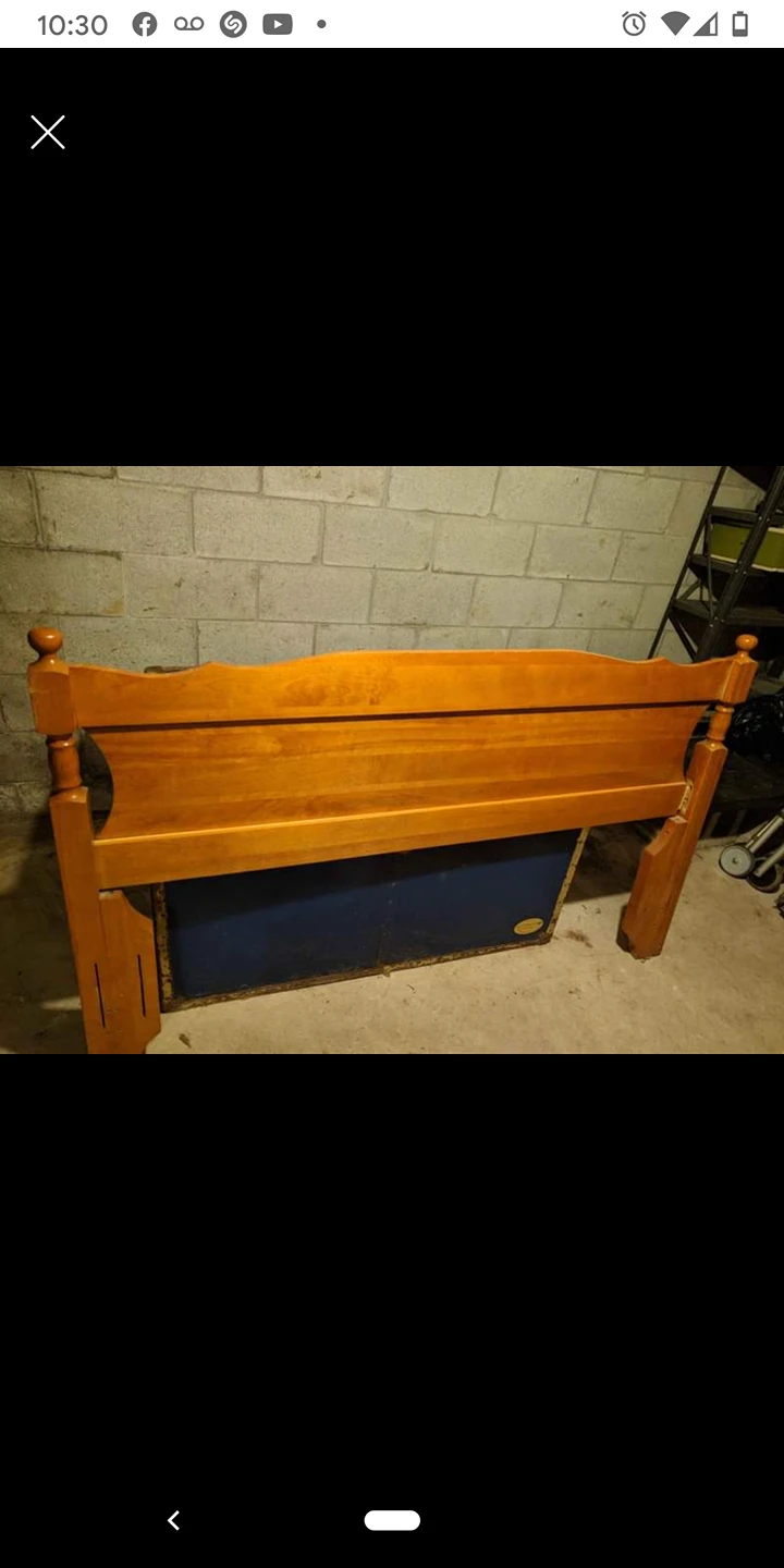 wood headboard