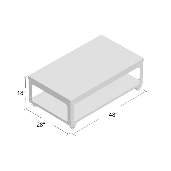 Lift Top Coffee Table with Storage - photo 4