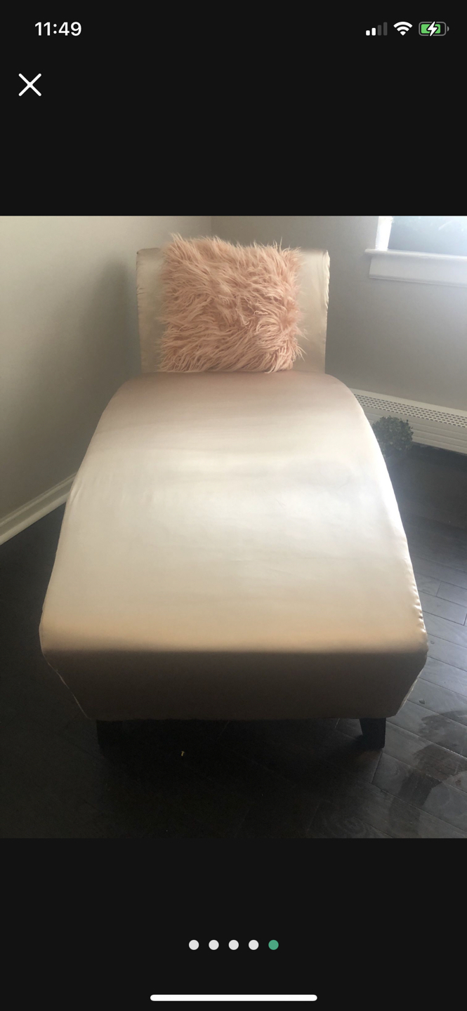 Satin Lounge Chair With Memory Foam - photo 5