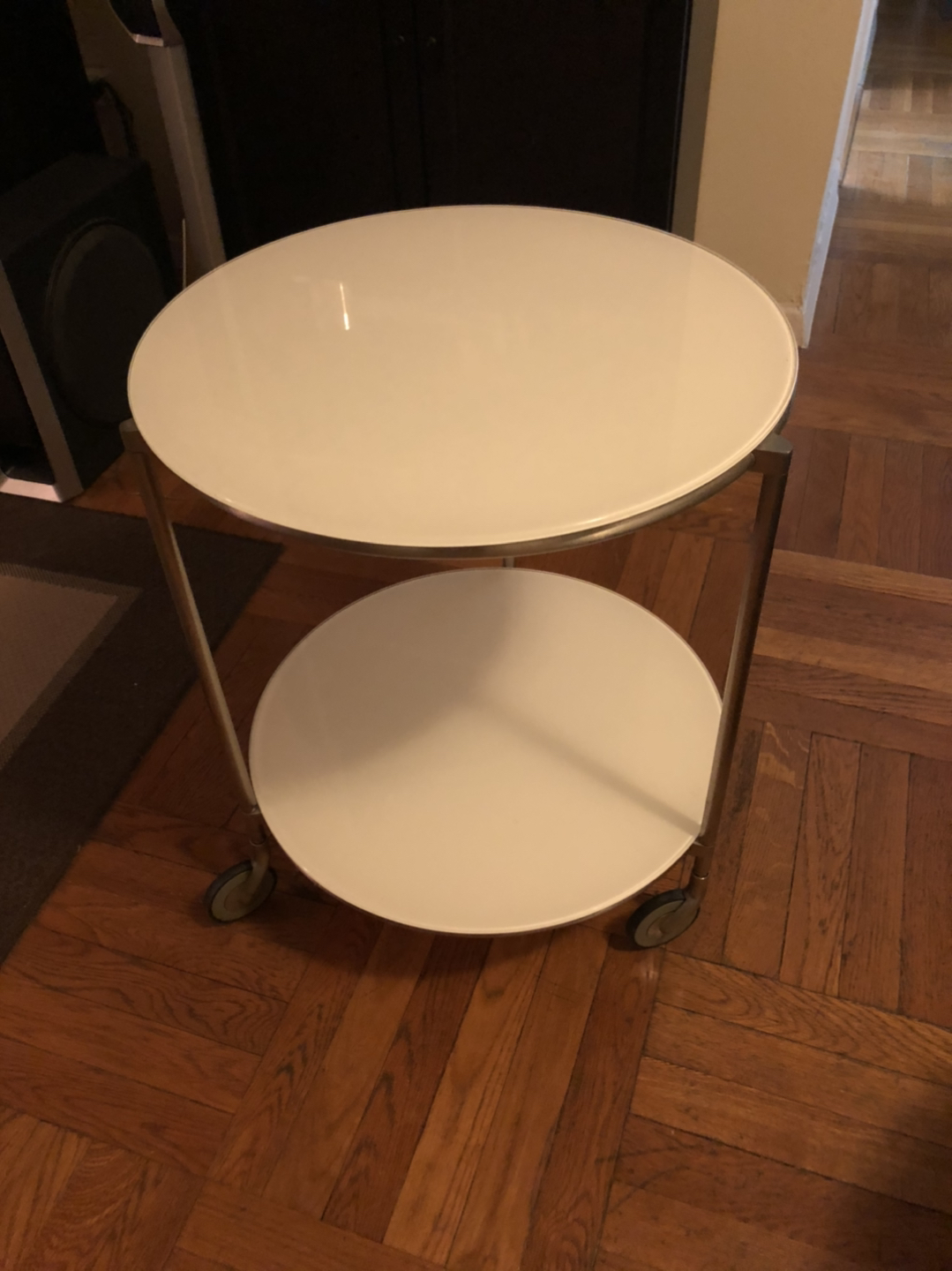 Ikea Strind Glass Side Table - photo 5