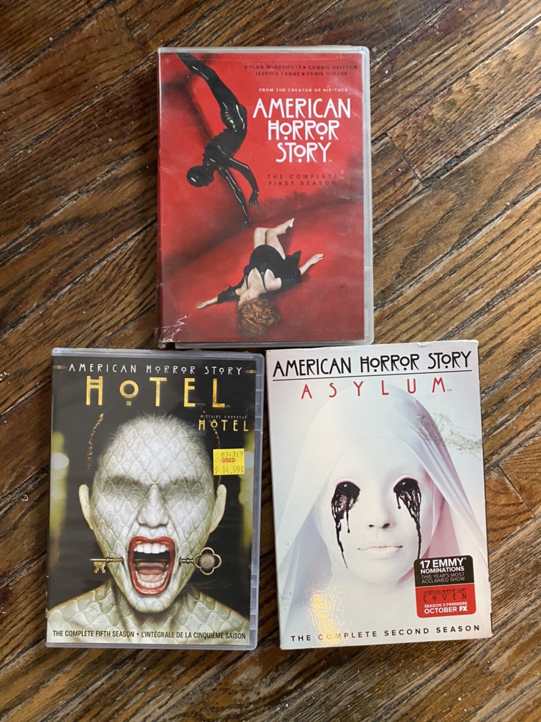 American horror story seasons 1,2 and 5  thumbnail