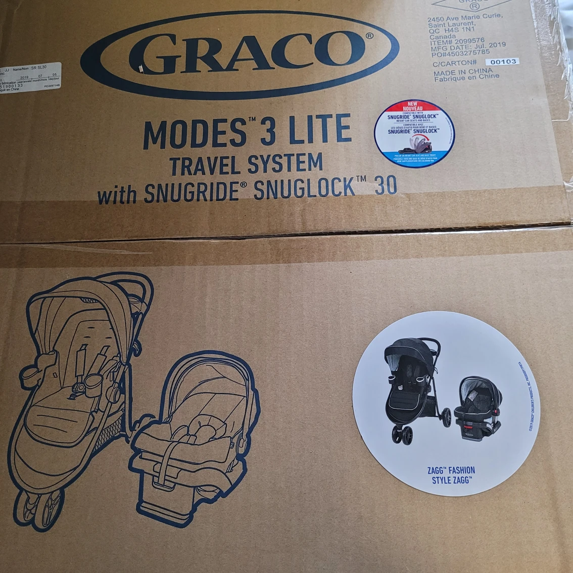 Graco modes 3 lite travel system new in box - photo 2