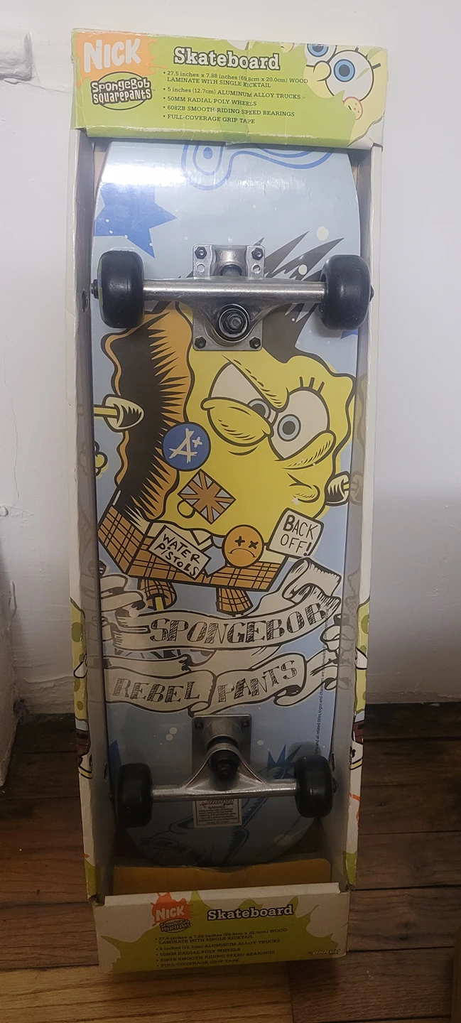Brand new SpongeBob Rebel Pants Skateboard - photo 2