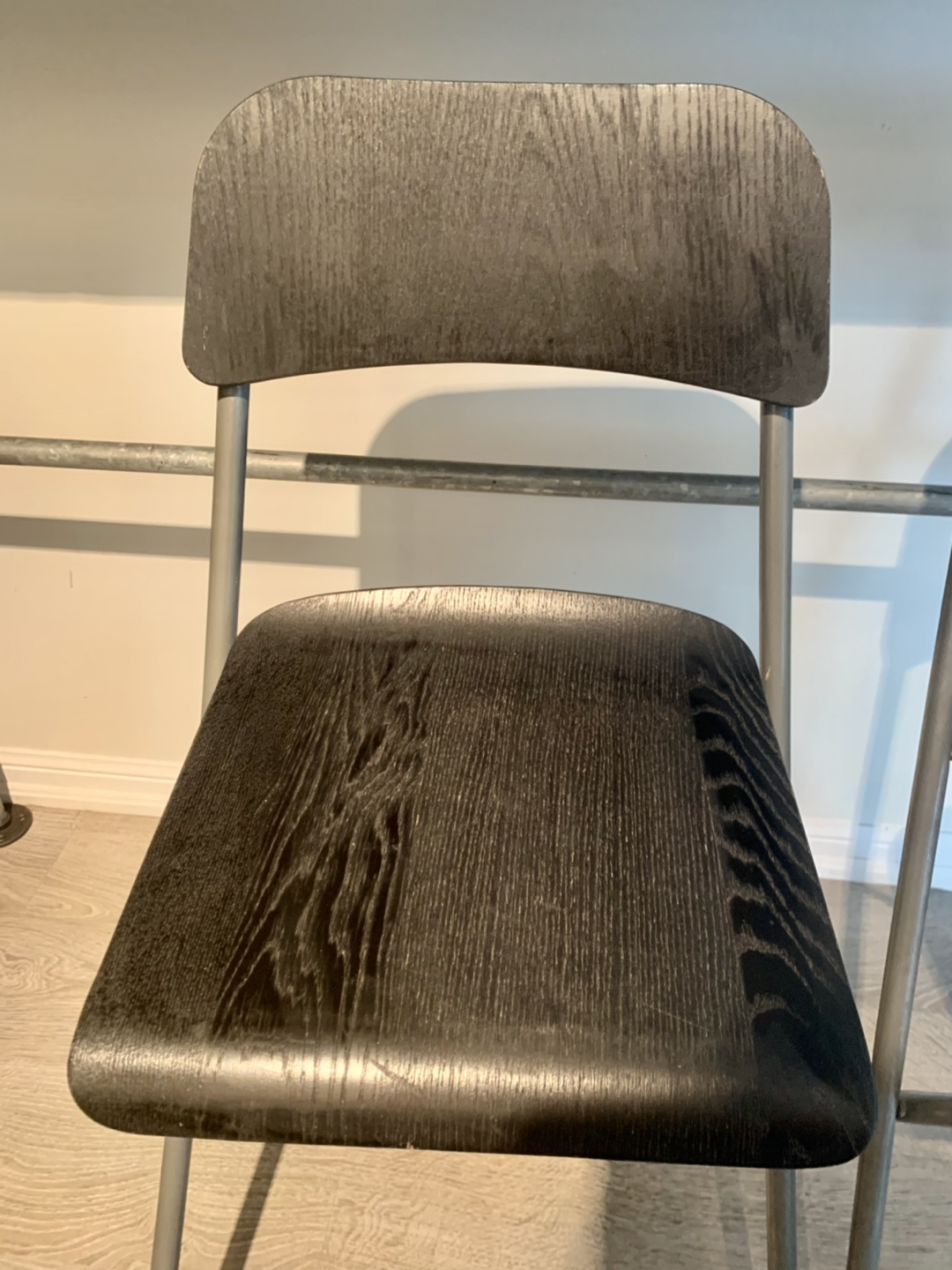 2 IKEA Bar Stools - Black - photo 3