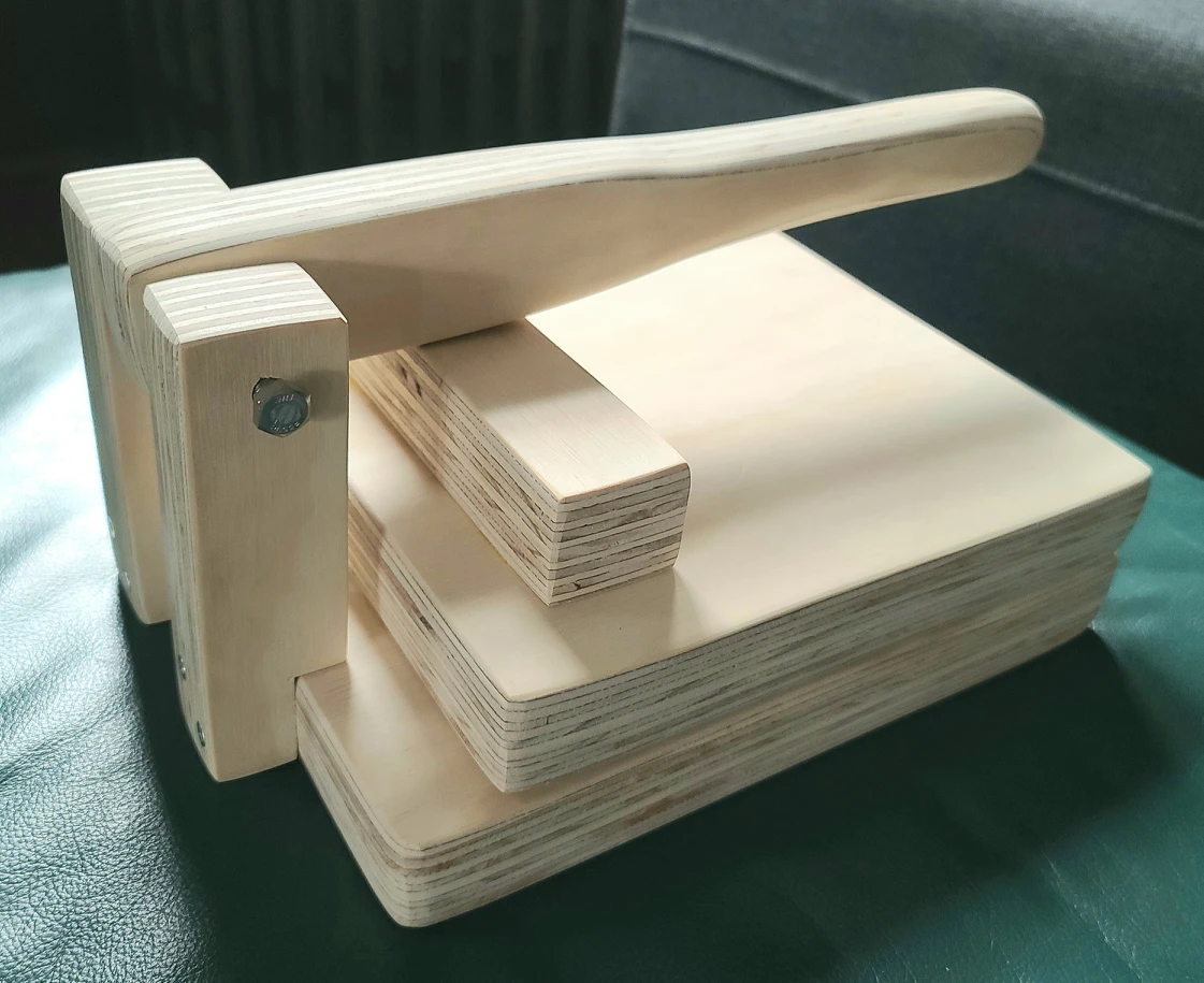 Handmade tortilla press