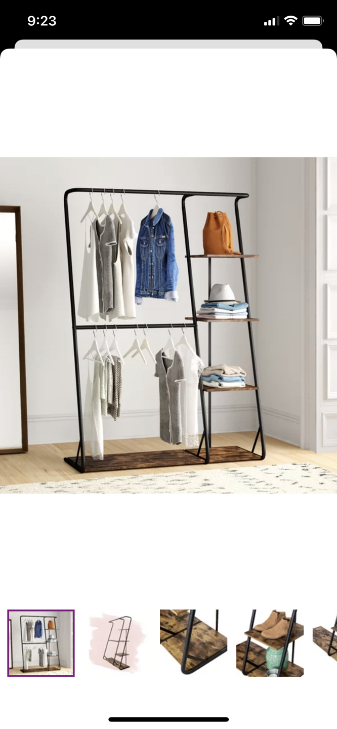 Z-shape clothes rack from Foundstone