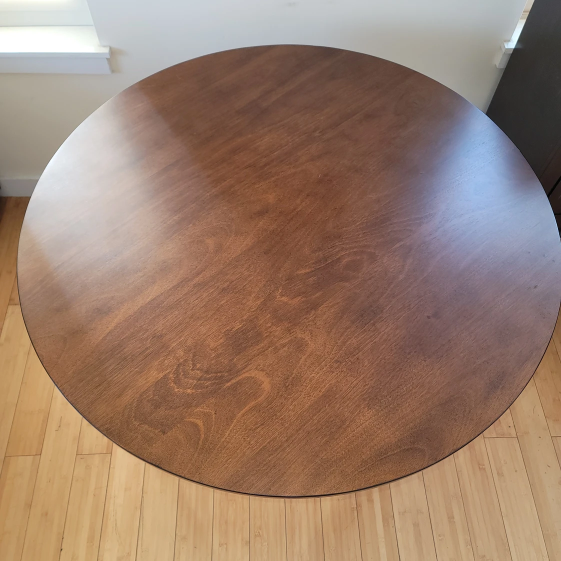 42" Round Ashley Dining Table (Black/Brown) - photo 4