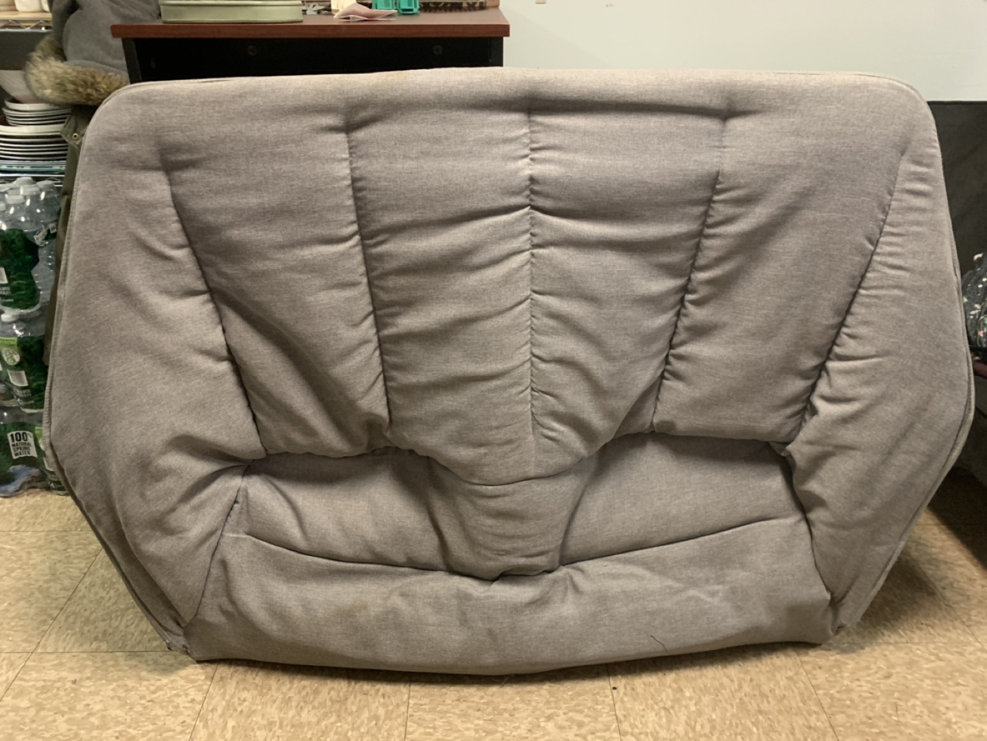 Gray folding loveseat.  - photo 2