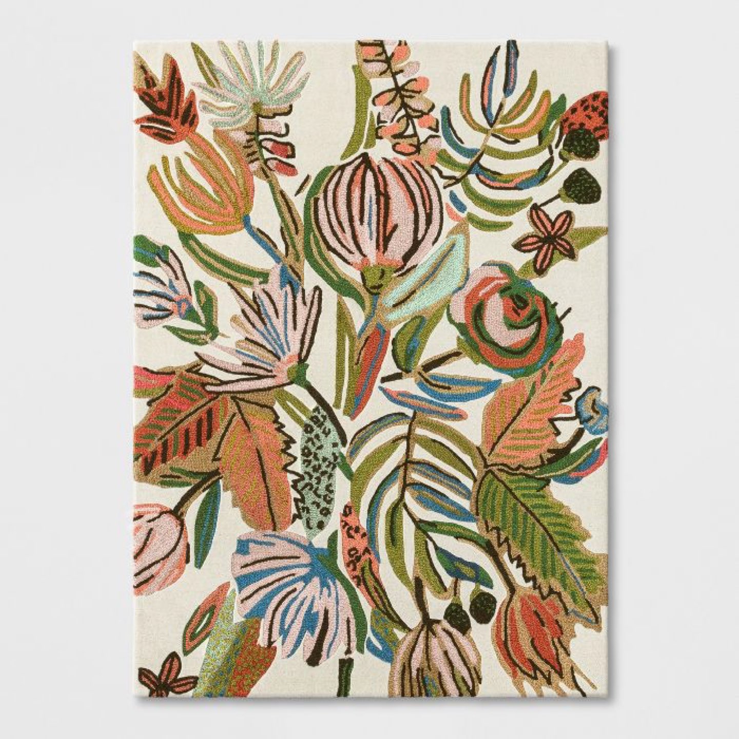 Floral Area Rug 