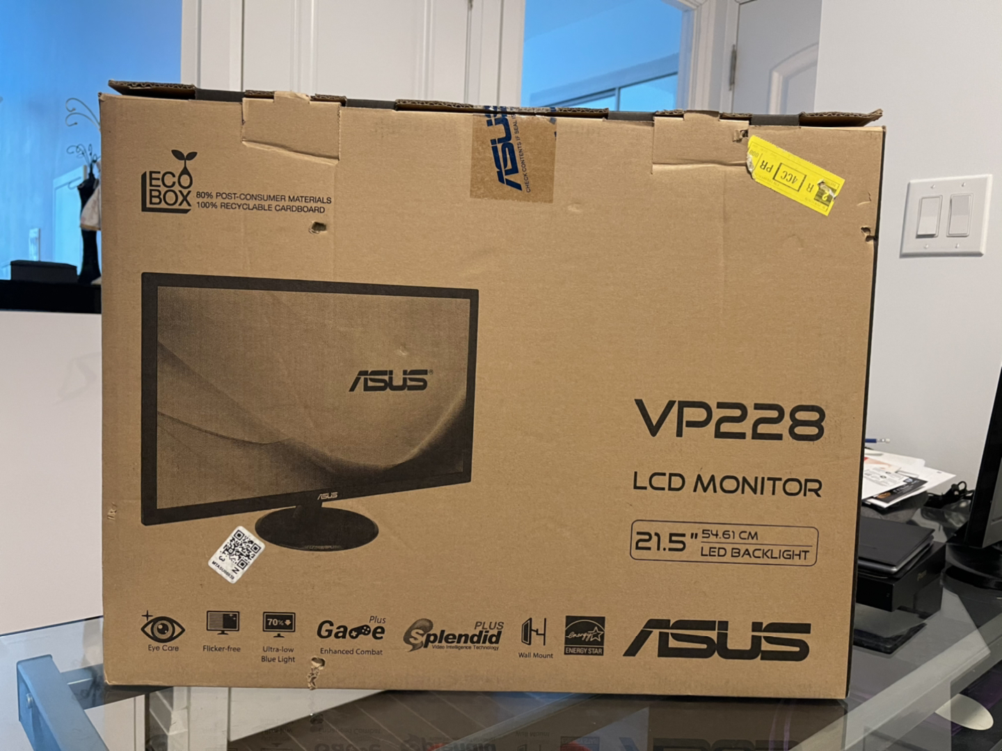 Asus LCD Monitor in box - $100
VGA cable - $7.00
