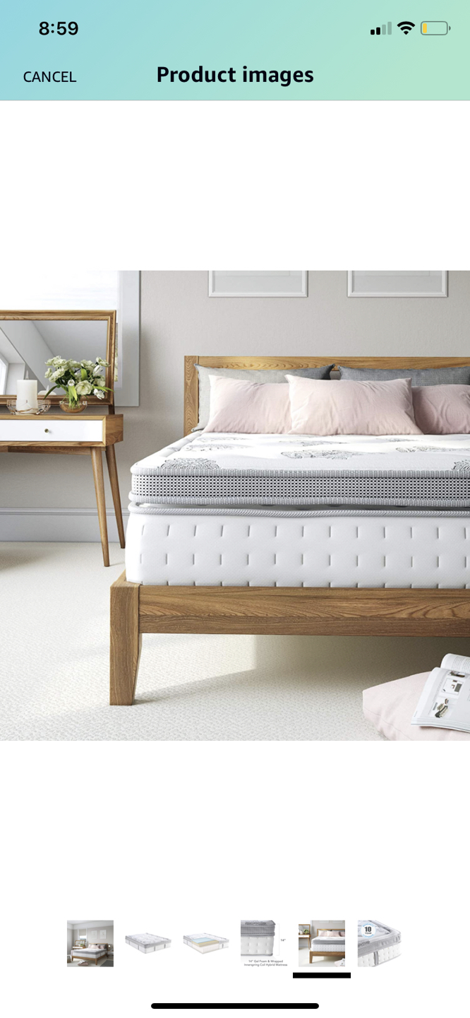 *NEW in BOX* 12 “ Queen Hybrid Mattress  - photo 2