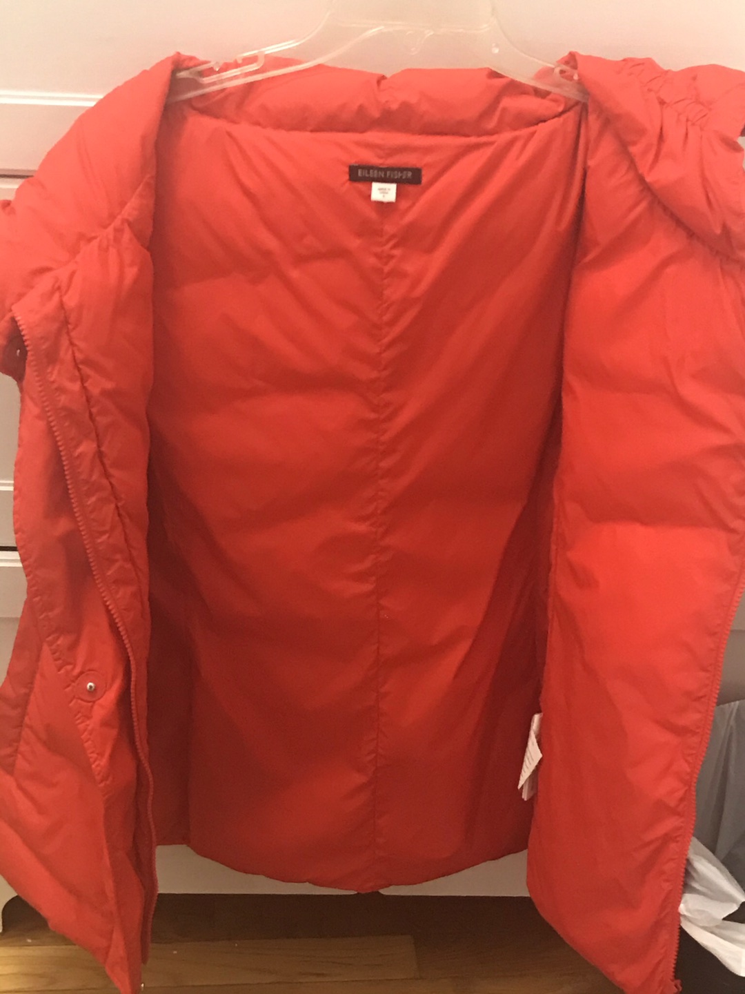 Eileen Fisher Red Sleeveless Puffer Vest - photo 4