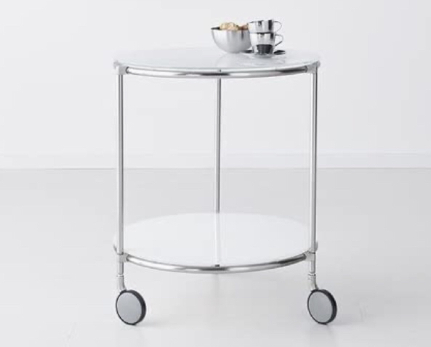 Ikea Strind Glass Side Table - photo 3