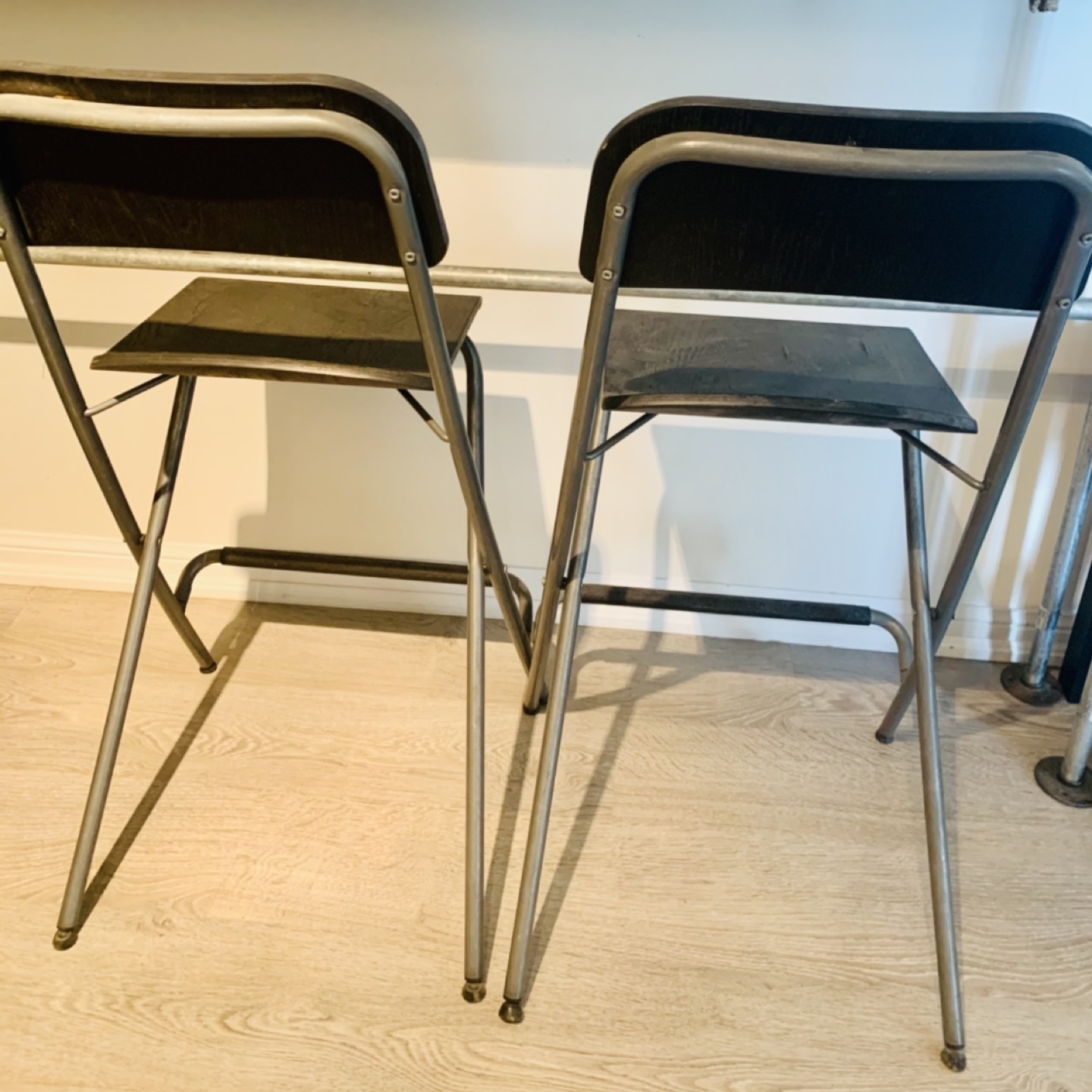 2 IKEA Bar Stools - Black - photo 2