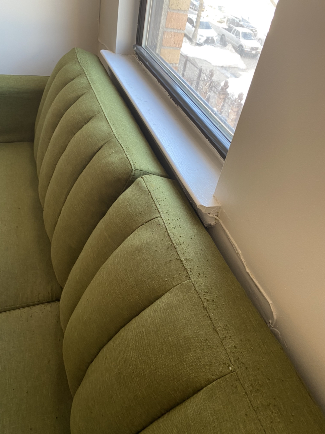 Midcentury modern style futon couch  - photo 2