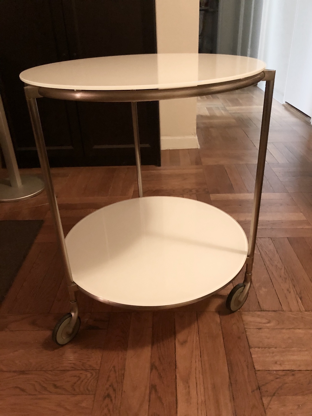 Ikea Strind Glass Side Table - photo 2
