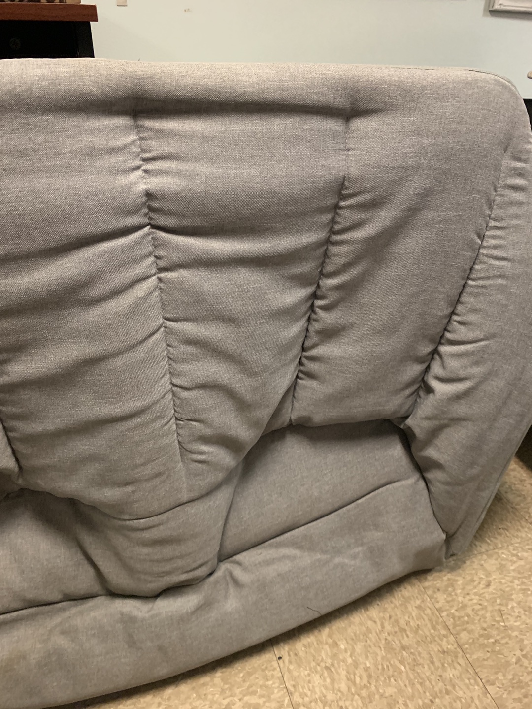 Gray folding loveseat.  - photo 3