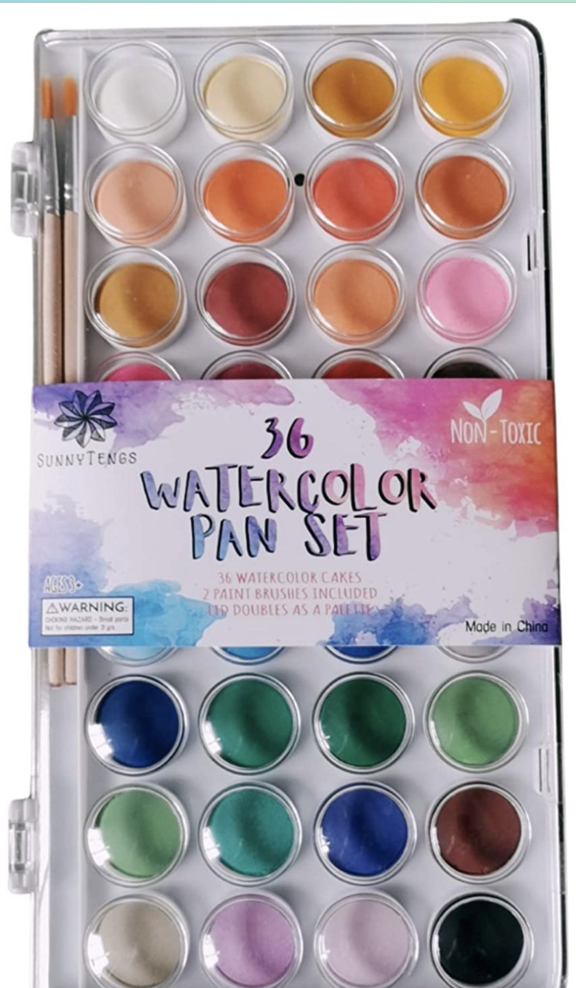 New unopened nontoxic watercolor paint set