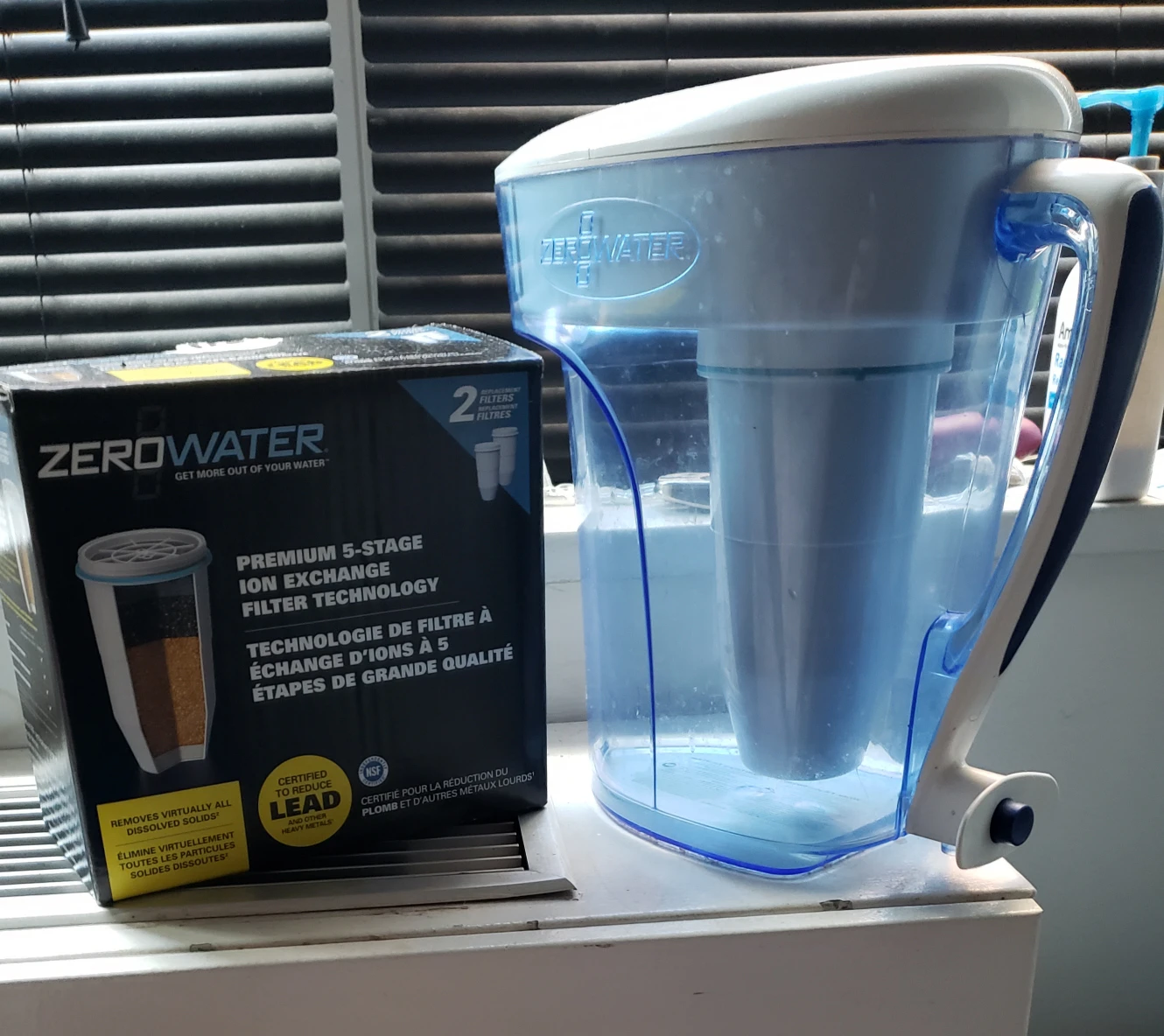 Zero water filter and brand new filter