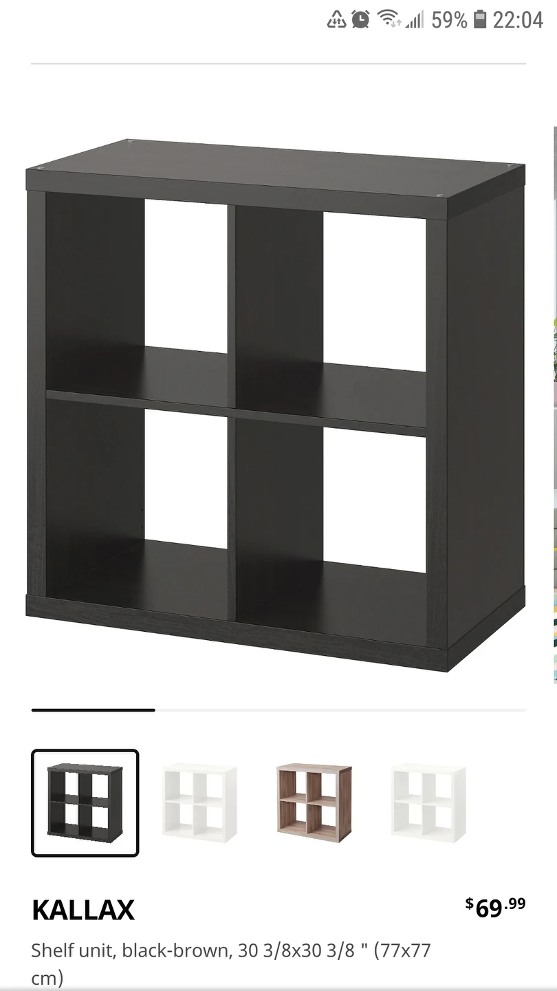 Kallax shelf unit - Black - photo 5