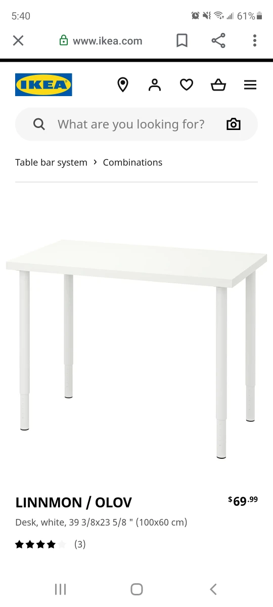 IKEA dining table & chairs - photo 3