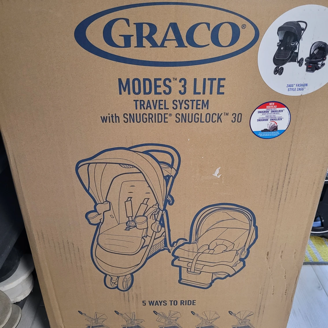 Graco modes 3 lite travel system new in box
