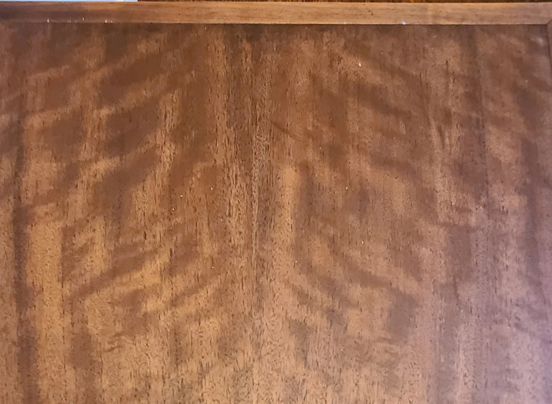Farmhouse end table - vintage tigerwood - photo 2