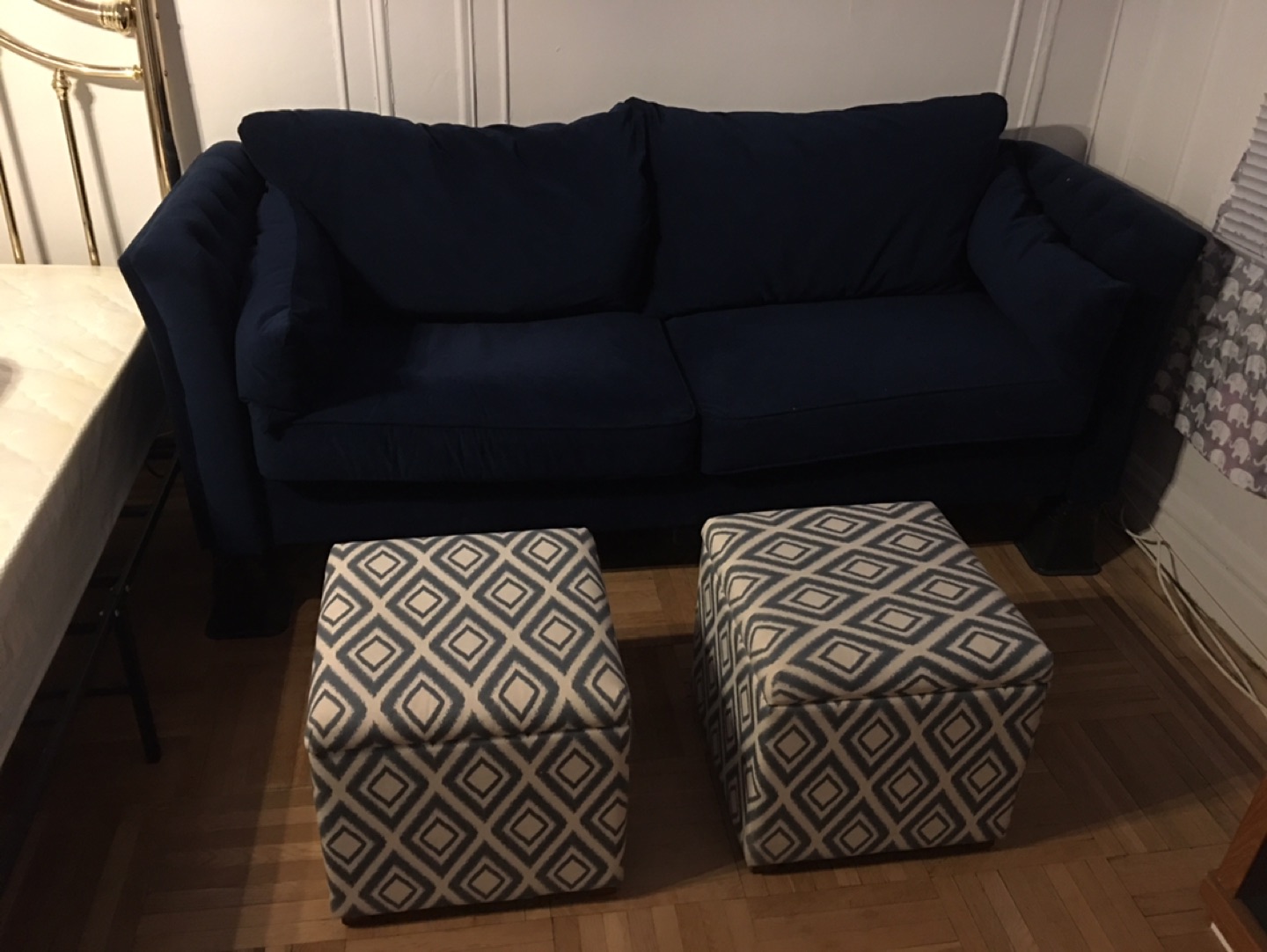 2 Ottomans with storage for sale 