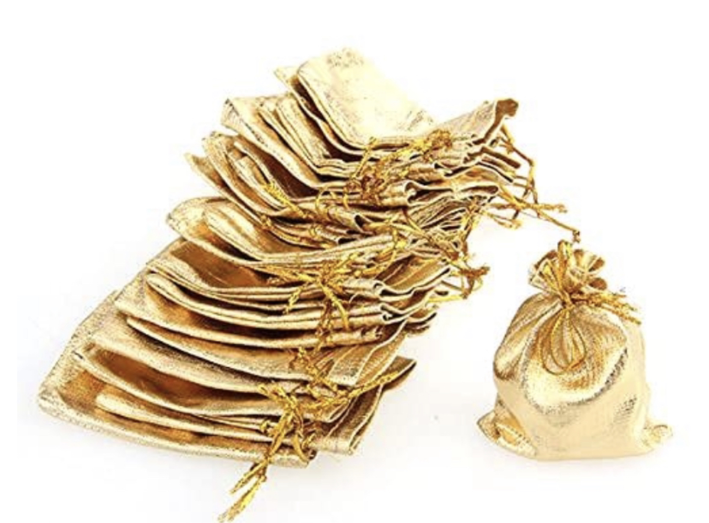 Nearly 100 small golden gift bags - photo 2