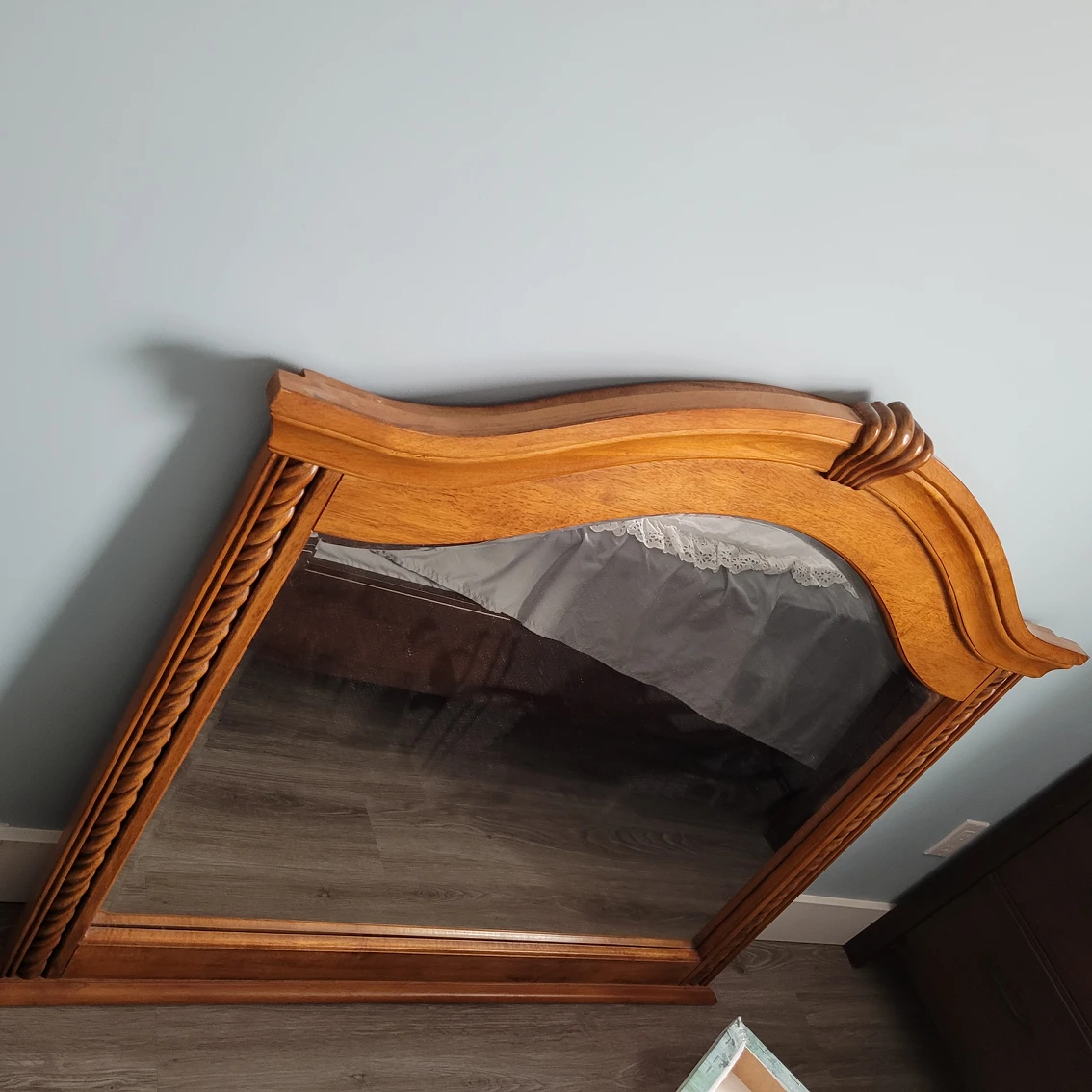 Mirror with wood frame - photo 2