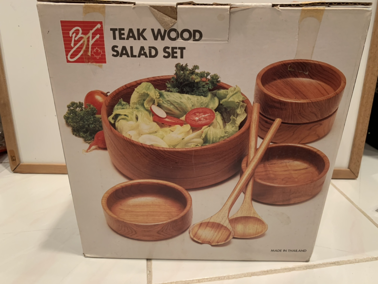 Teak Wood Salad Set 