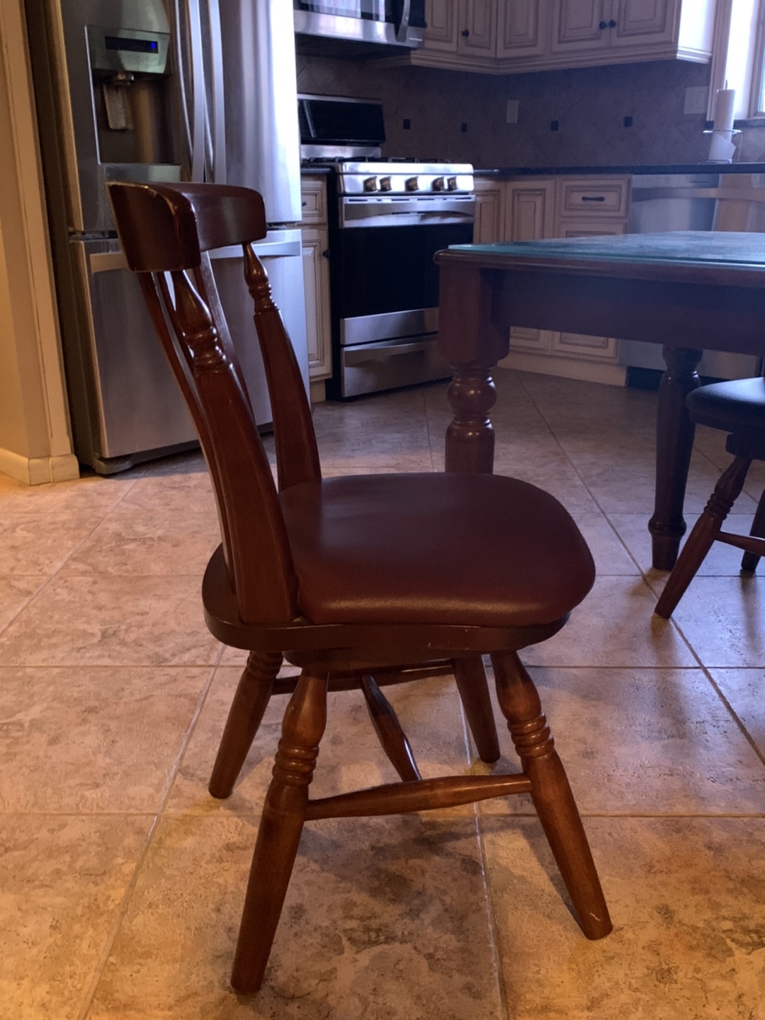 Wood dining table set - photo 5