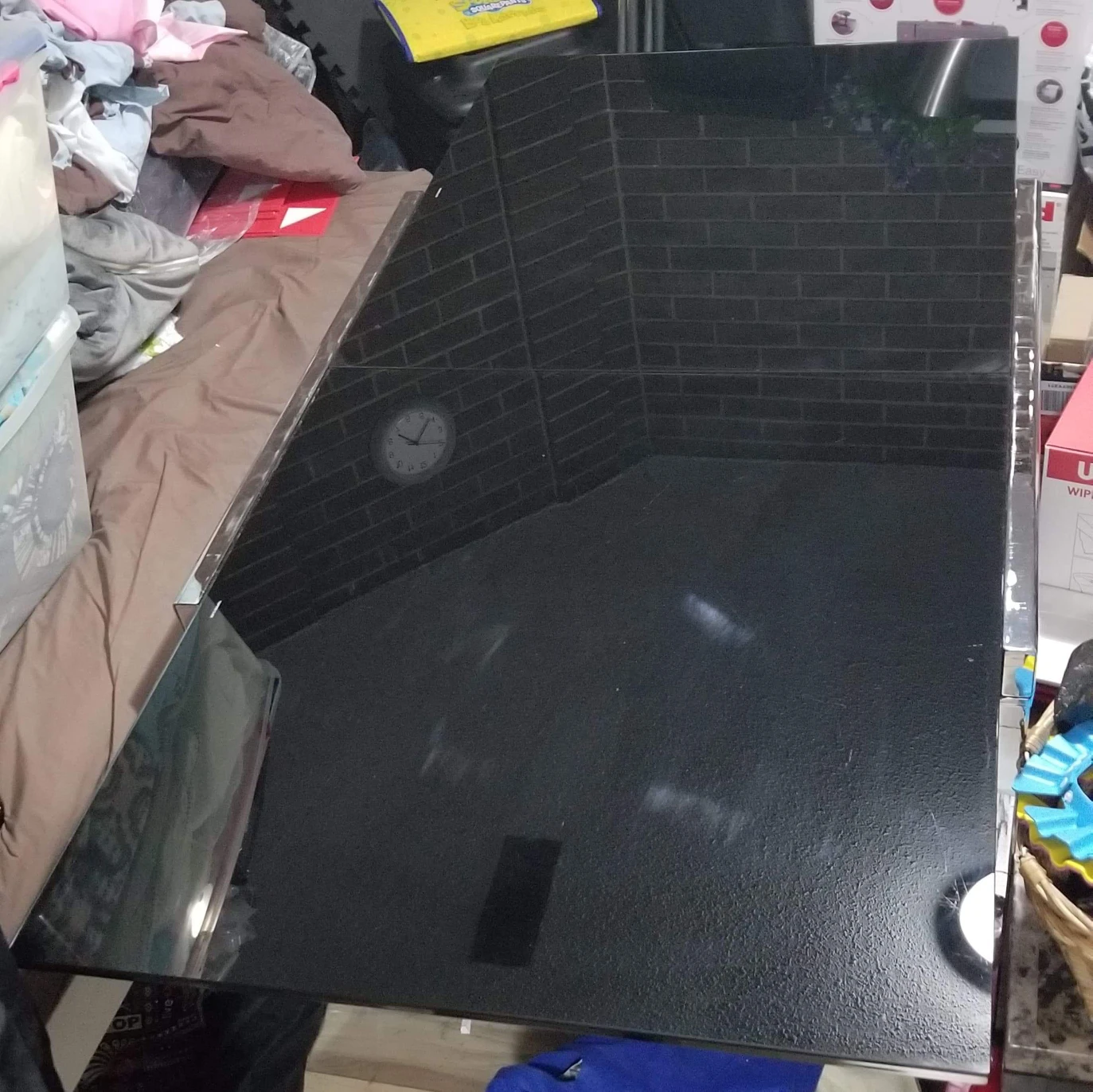 Glass dining table