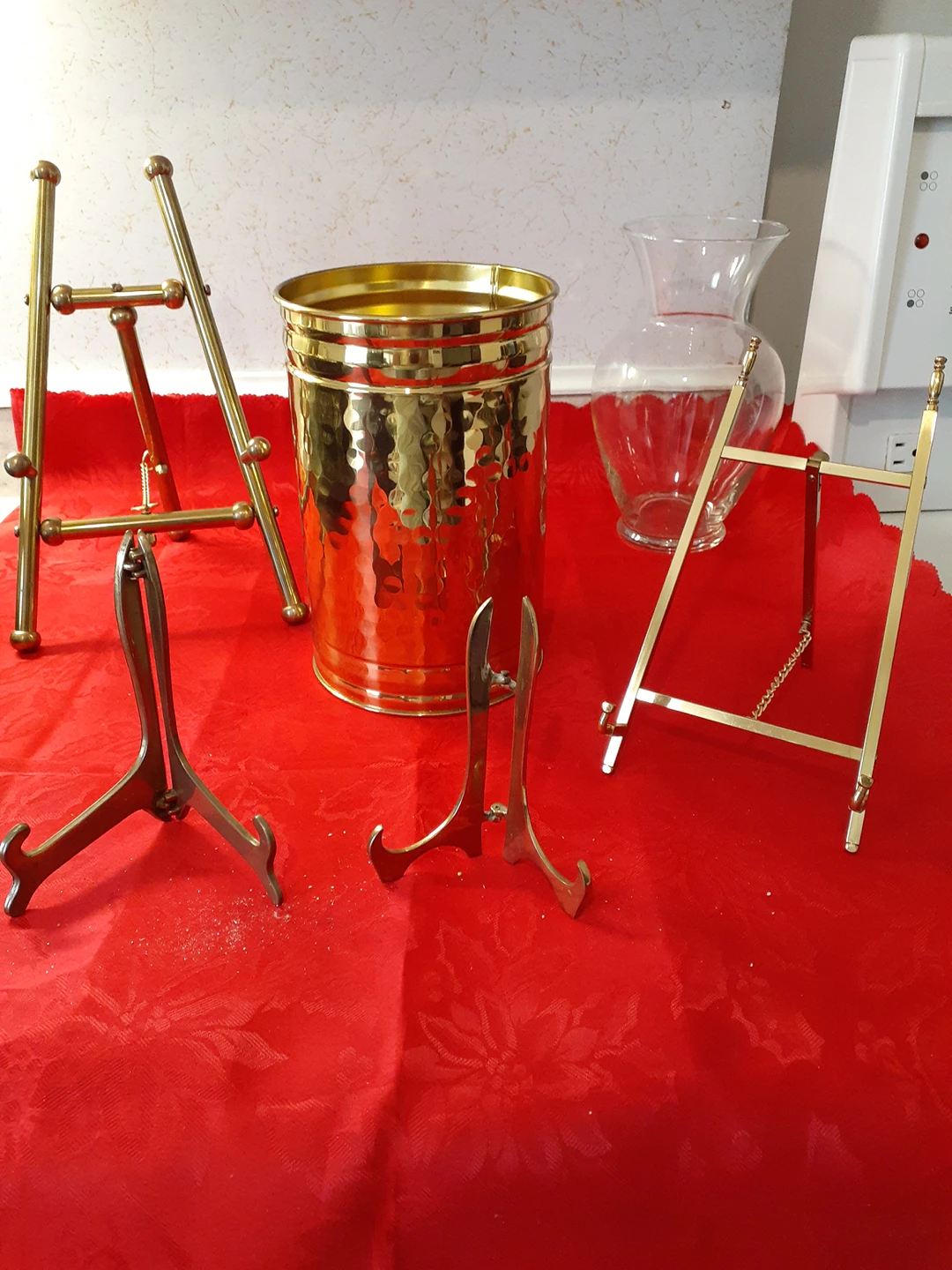 Collection of brass plate holders and plant holder thumbnail