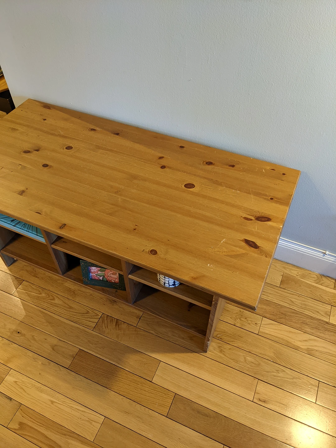 Solid Wood Coffee Table/ Entertainment Center - photo 4