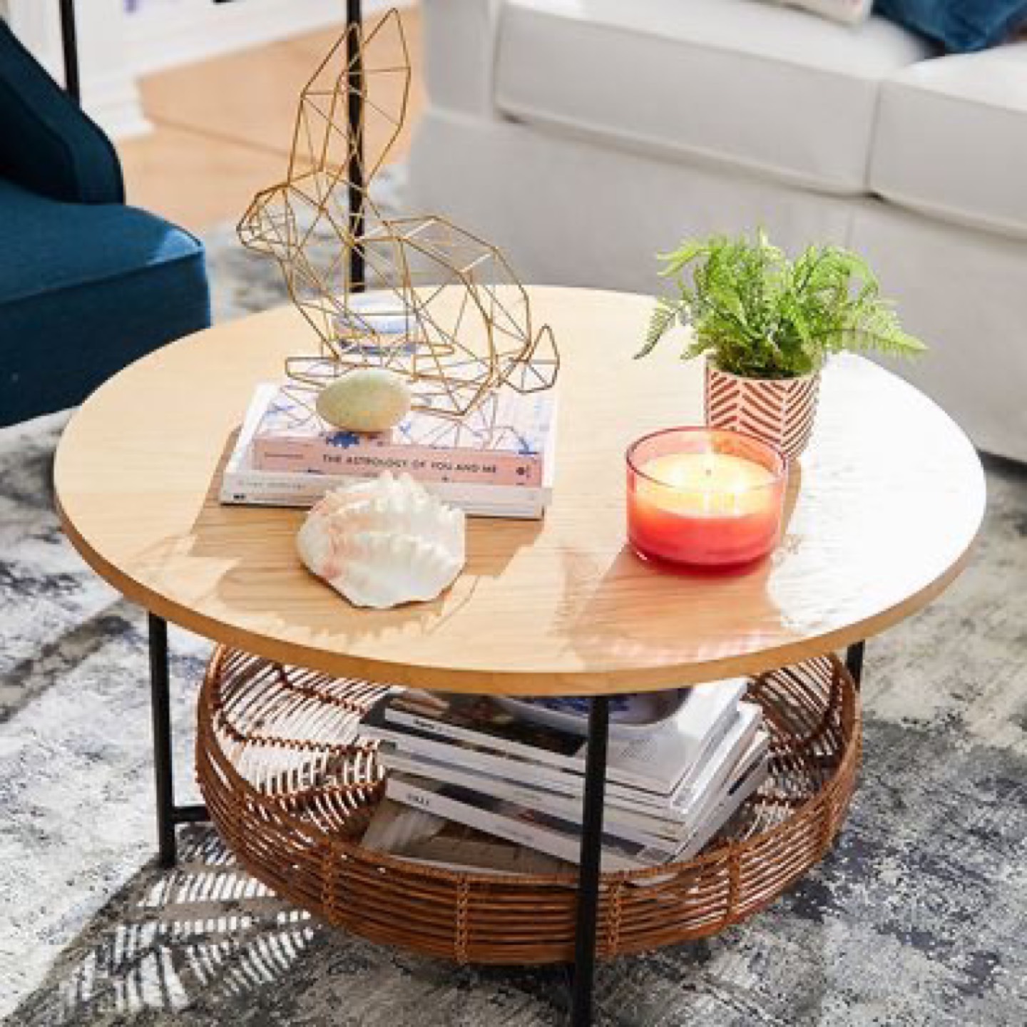 Wood Coffee Table w/ Storage (Pier 1)