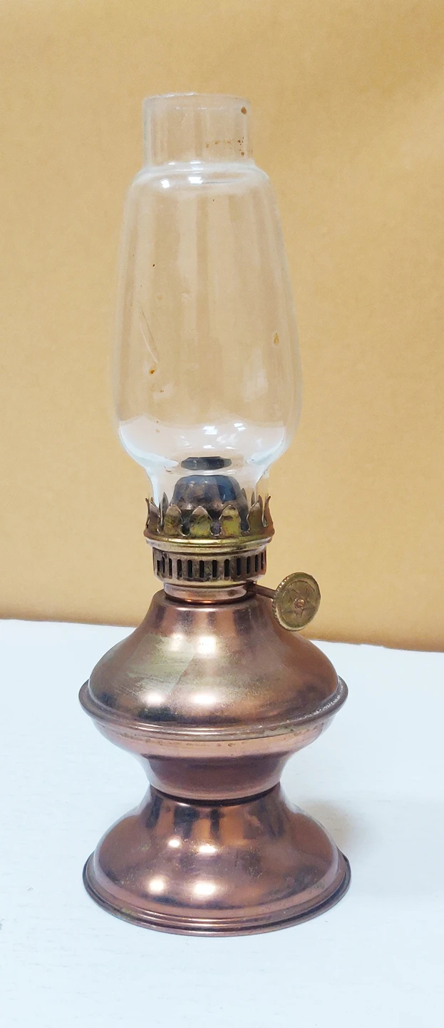Vintage Brass Oil Lamp - photo 5