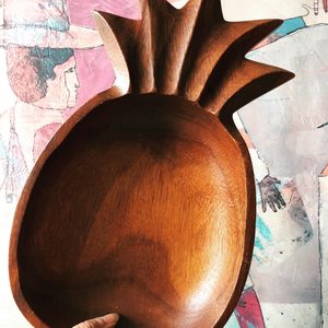 Wooden Pineapple Bowl by Tropeco Hawaii