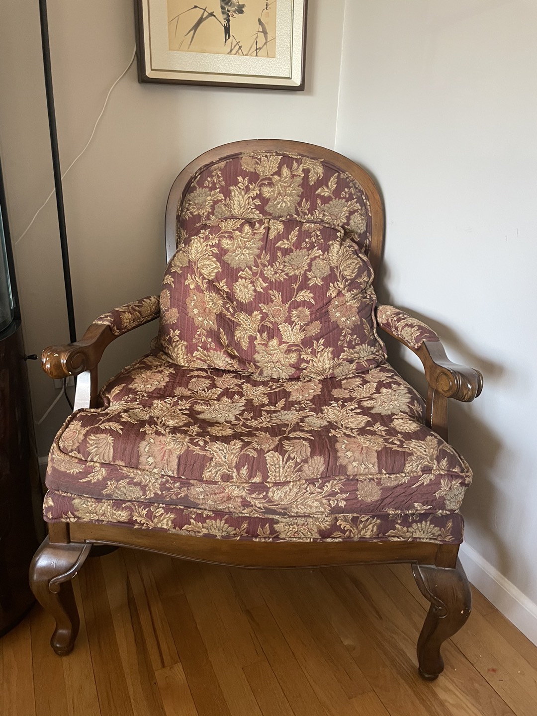 2 chairs ( 1 wide arm chair and 1 bench chair) - photo 3