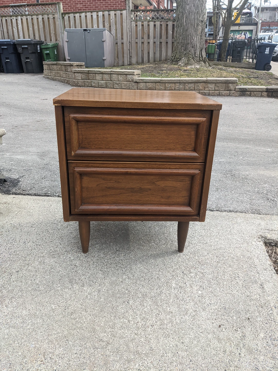 Antique Solid Wood Nightstand thumbnail