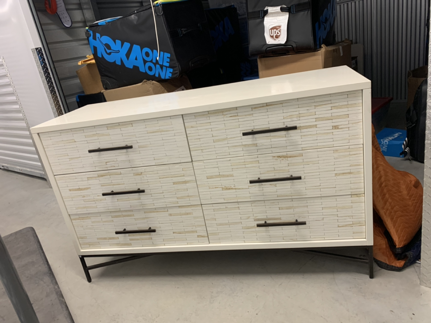West Elm Wood Tiled 6-Drawer Dresser - photo 3