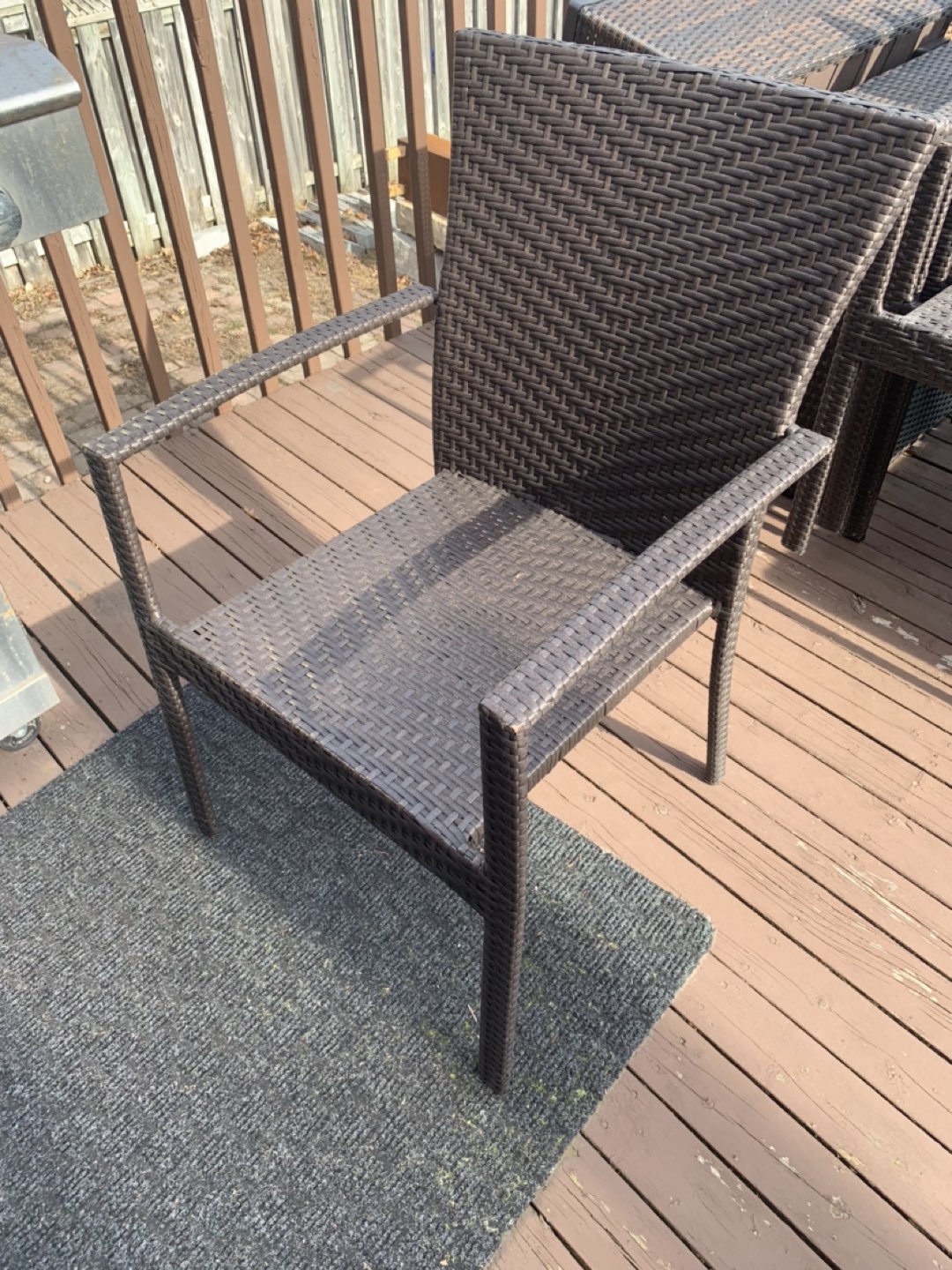 Patio table/chairs and umbrella with anchor  - photo 5