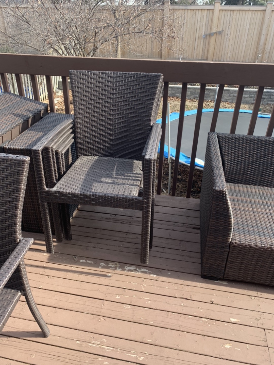 Patio table/chairs and umbrella with anchor  - photo 4
