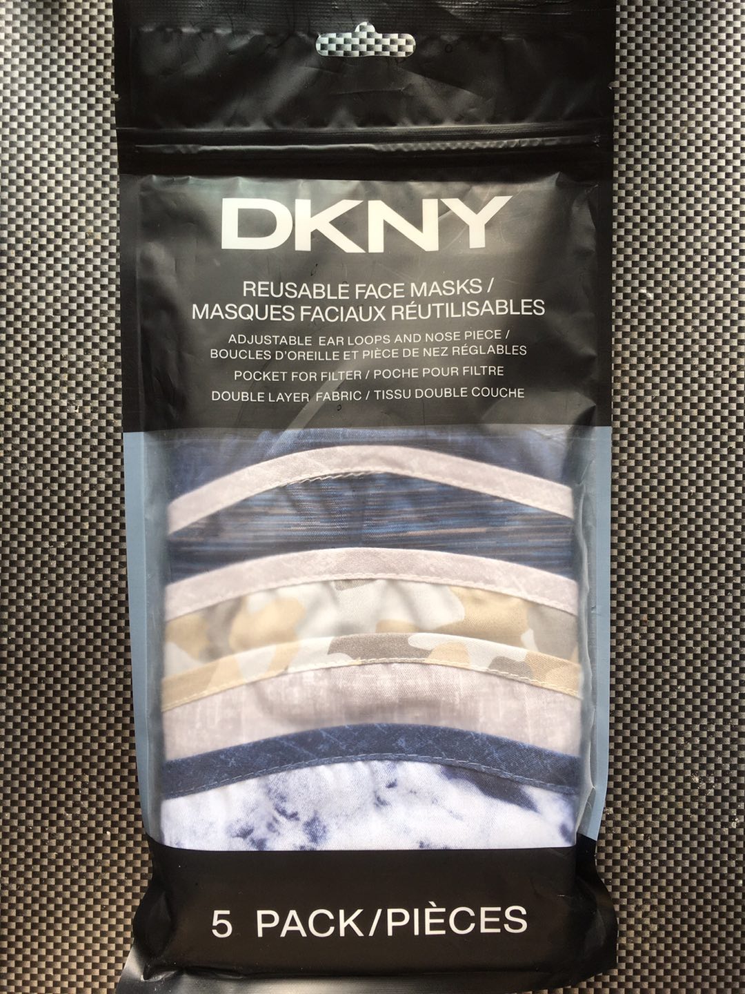 DKNY Reusable Face Mask 5 pieces