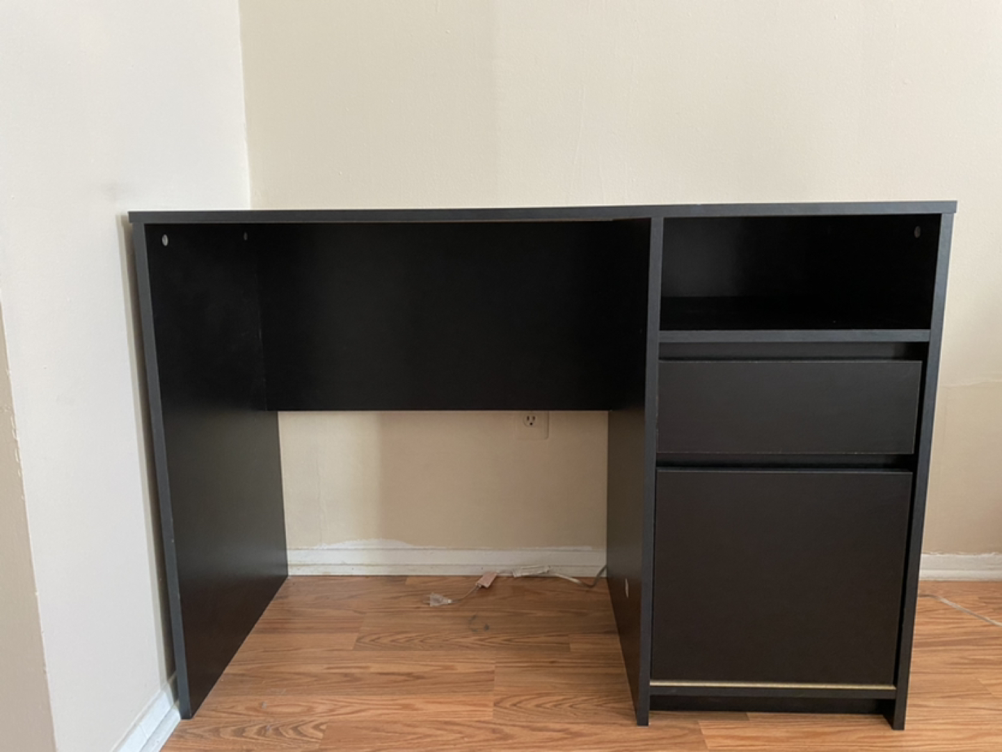 Black Desk with Drawers