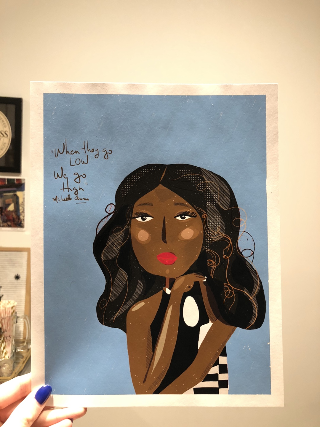 Michelle Obama Art Print 
