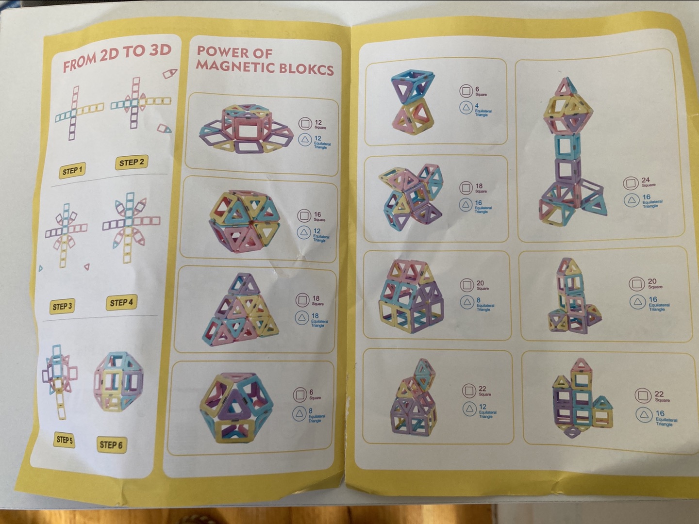 Magnetic blocks - 40pc - photo 2